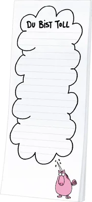 Produktbild von Magnet Notizblock Einhorn, Du bist toll, Kühlschrankmagnete Kühlschrankmagnet