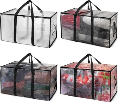 Obrázek produktu pro Velké tašky na stěhování s popruhem přes rameno, zipem a uchy, odolné