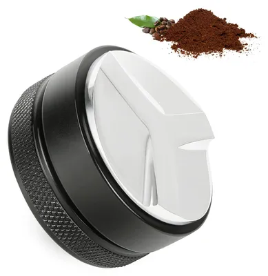 Kaffeeverteiler 53 mm, einstellbare Tiefe, Edelstahl, Barista-Zubehör