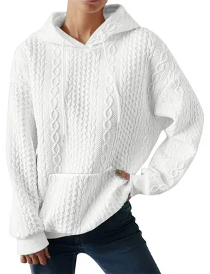 Produktbild von Damen-Sweatshirt, Oversize-Passform, mit Kapuze