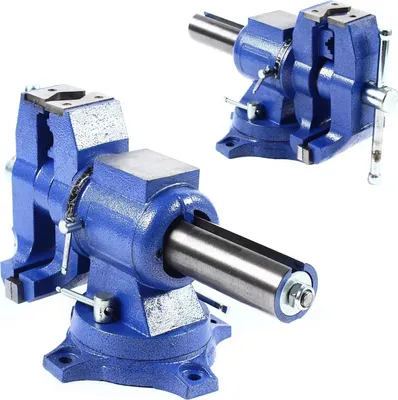 Image de Étau de haute qualité, base pivotante à 360°, largeur de mors 94 pouces, fonte durable