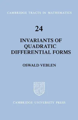 Produktbild von Invariants of Quadratic Differential Forms