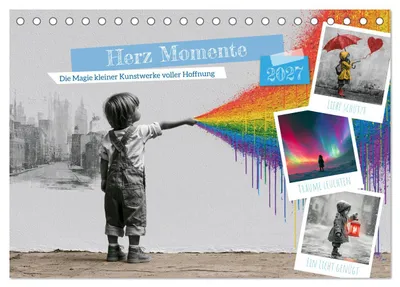 Produktbild von Herz Momente (Tischkalender 2027 DIN A5 quer), CALVENDO Monatskalender