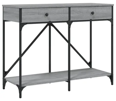 Obrázek produktu pro vidaXL Konzolový stolek Grey Sonoma 100x39x78,5 cm Dřevěné konstrukce