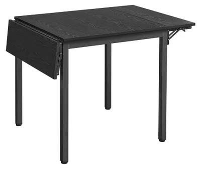 Produktbild von Klappbarer Esstisch, platzsparend – 78 x 120 x 76,2 cm – Schwarz