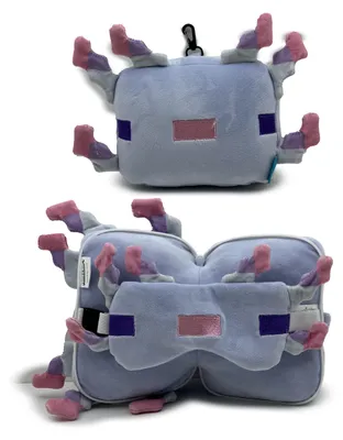 Imagen del producto de Almohada de viaje de Axolotl de Minecraft con antifaz