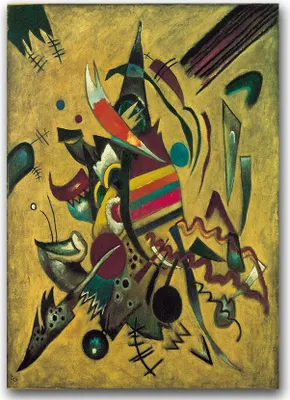 Produktbild von Poster - Canvas - Leinwand - 59,4 cm x 84,1 cm - Fotoposter - Leinwandkunst - Karte Wassily Kandinsky