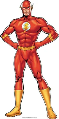 Produktbild von Pappfigur Flash DC Comics (Jahr 60) Mini Format Höhe 90 cm