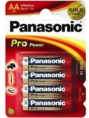 Image de Panasonic 1x4 LR6PPG Batterie à usage unique Alcaline