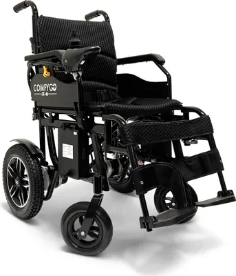 Produktbild von Elektrorollstuhl, elektrischer Rollstuhl, leicht, faltbar, schwarz, COMFYGO X-6, bis zu 16km, 12Ah Lithium-Ionen Batterie