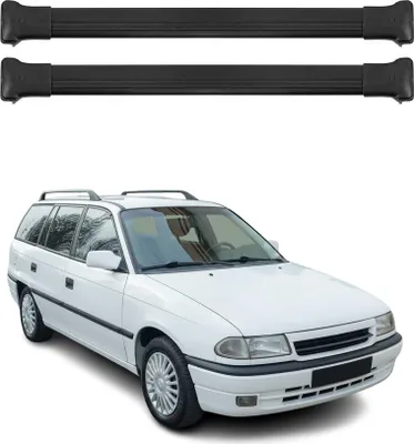 Obrázok produktu pre Priečne strešné nosiče pre Opel Omega B SW 1994-1999 hliník čierny