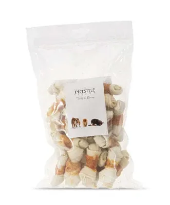 Obrázek produktu pro Petstyle Living Knotted Bone White s kuřecím masem