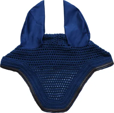 Produktbild von Kentucky Horsewear Wellington Leather Fliegenohren, Größe:Warmblut, Farbe:navy