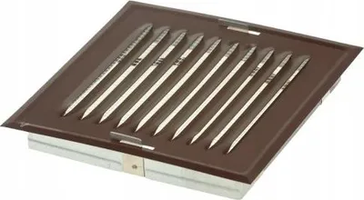 Produktbild von Metall-Winkelgitter im Rahmen mit Netz 14 x 14 cm, Braun - RX 02-705BR