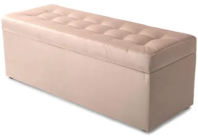 Obrázok produktu pre MG Design, taburetka v ružovej farbe, 45x120 cm - s úložným priestorom 140 litrov, nosnosť do 300 kg, pripravená na okamžité použitie, ľahko sa udržiava, vhodná do obývačky a predsiene