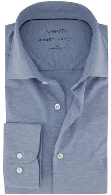 Produktbild von hellblaues Karohemd Venti Komfort-Passform halbweiter Kragen Jersey