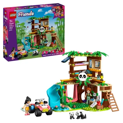 Produktbild von LEGO Friends Panda-Pflegestation - Kinder Spielzeug mit 2 Figuren - 3 Pandas, Baumhaus und Quad für Rollenspiele - Konstruktionsspielzeug - Geschenk für Mädchen und Jungen ab 7 Jahren - 42648