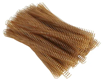 Spiralbindungsspulen 19 mm, 4:1, 48 Zacken, 170 Blatt, 100 Stück, gold
