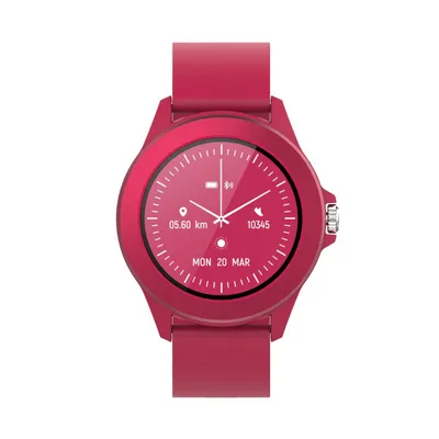 Immagine prodotto di Forever Colorum CW-300 Smartwatch Tracker impermeabile IP68 Multi-Sport Funzione Bluetooth, Notifiche da App, Controllo Musica per Android iOS Magenta