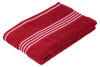 Produktbild von GÖZZE Rio Duschtuch hautfreundliches strapazierfähiges Baumwoll-Duschtuch Rot 70 x 140 cm