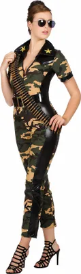 Produktbild von W4525-38 carmourflage Damen Catsuite Soldatin Gr.38