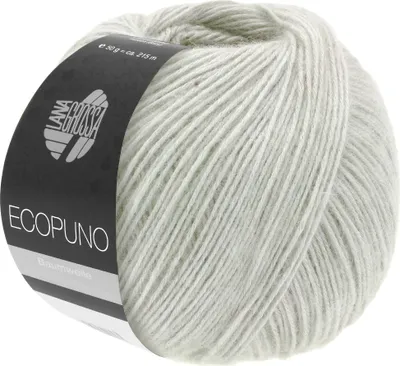 Produktbild von Lana Grossa ECOPUNO 50 g superweiches Ganzjahresgarn aus Baumwolle 80 Farben 215 m Farbe 045 - Silbergrau