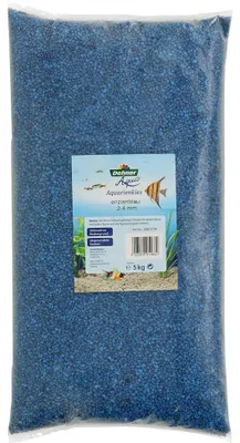 Obrázok produktu pre Dehner Aqua akvarijný štrk, veľkosť zrna 2 - 4 mm, 5 kg, modrý genciánový