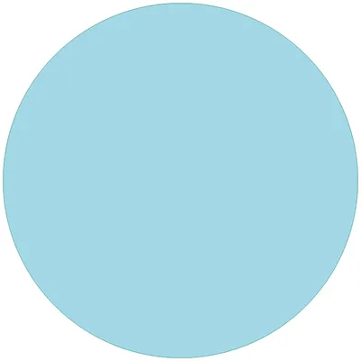 Produktbild von Wallario Premium Glasbild, freischwebende Optik, kräftige Farben, rund 50cm Durchmesser, Motiv Pastellblau
