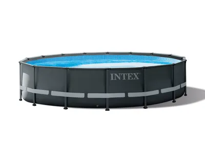 Produktbild von Intex 26340NP, 19156 l, Gerahmter Pool, Kind & Erwachsener, Leiter, Blau, Grau