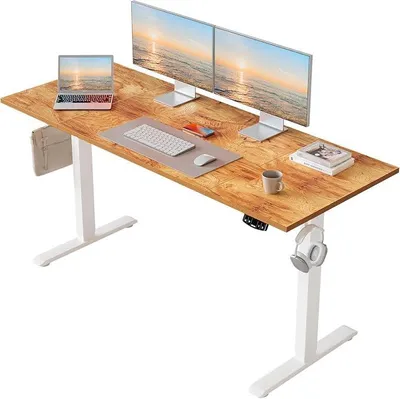 Imagen del producto de Escritorio de altura ajustable, 160 x 60 cm