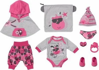 Obrázek produktu pro Zapf Creation BABY born first set grey/pink 832561