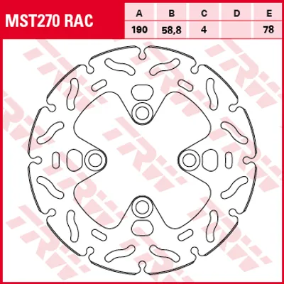 Obrázok produktu pre TRW Bremsscheibe "MST270RAC"
