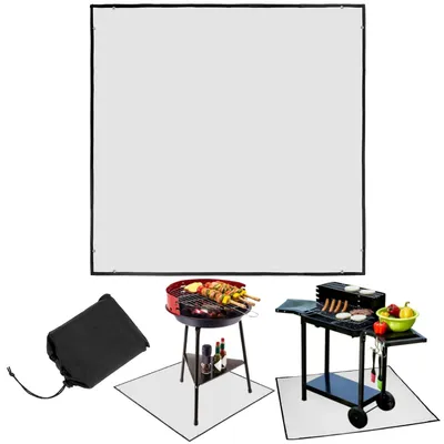 Produktbild von Solidchoice – Hitzebeständige Unterlage, 100x100 cm, für Feuerkörbe und Kamine