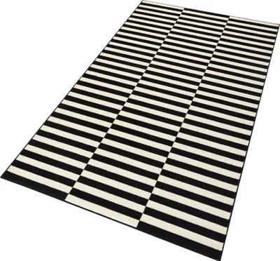 Produktbild von Hanse Home Gloria Designteppich Panel Schwarz Weiß