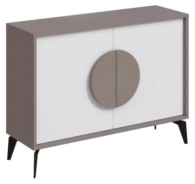 Produktbild von Holzbuffet "Gora" - 110 x 36 x 82 cm - Leichtes Mokka