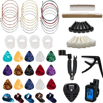 Obrázek produktu pro aqxreight Guitar Repair Kit Guitar Care Kit Maintenance Tool Set Guitar Accessories Guitar Parts Change Strings Tool Sandhi Clamp/Holder Fine Material for Guitar Repair Kitguitar Care Kitm