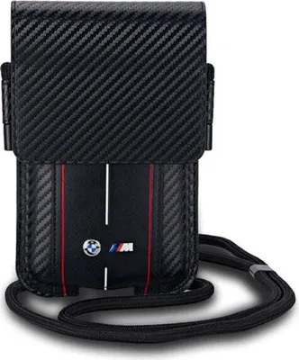 Produktbild von Bmw Carbon &amp; Rote Streifen Handytasche - Schwarz