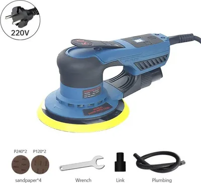 Image de Ponceuse excentrique 150 mm - Polisseuse R1500 - 360 W - Course de 5,0 mm - 10 000 tr/min - Moteur sans balais - 220 V
