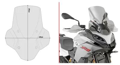 Obrázok produktu pre Givi D5137s Bmw F 900 Xr Čelné sklo Transparent Transparent One Size