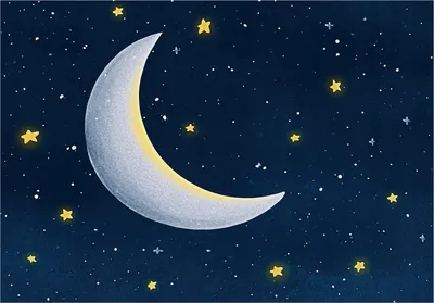 Produktbild von Fototapete Himmel Mond Sterne - 300x210 cm - Vliestapete Kinderzimmer - Vlies Fototapete Blau - 16042VX6