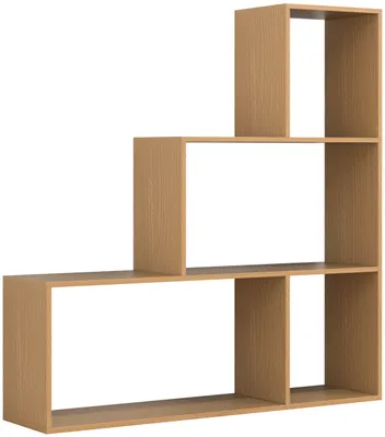 Image de DubilaM bibliothèque 4 tablettes hêtre.