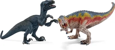 Produktbild von Schleich - Tierfiguren, T-Rex und Velociraptor, klein; 42216
