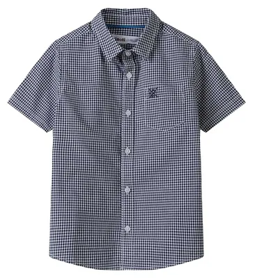 Image de Minoti - Chemise pour garçons, manches courtes MN378 (98) (noir)