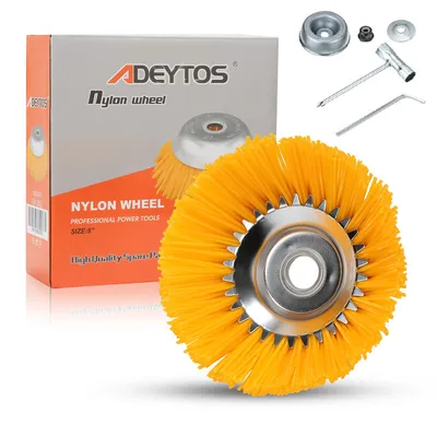 Produktbild von Peviasot Unkrautbürste Nylon Freischneideraufsatz 25,4x200mm Nylonbürste Für Stihl Motorsense Freischneider