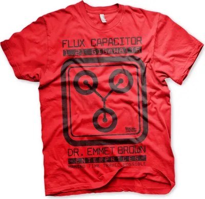 Produktbild von Flux Capacitor T-Shirt - X-Large - Red