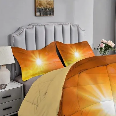 Productafbeelding van Comfortabel, lichtbruin deken van 200x200 cm met een ribstof hoes