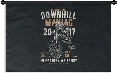 Produktbild von MuchoWow® Wandteppich Wandbehang Mancave - Motor - Motocross - Vintage 60x40 cm Tapisserie Dekoration Wandtuch - Wanddekorationen