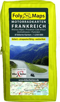 Produktbild von FolyMaps Motorradkarten Frankreich Süd