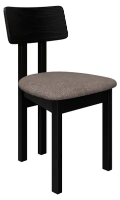 Produktbild von MIRJAN24 Stuhl Divo II, Esszimmerstuhl aus Buchenholz, 47x48x85 cm (Holzfarbe: Schwarz, Stofffarbe: Hygge D20)