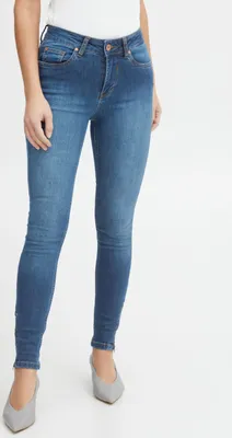 Obrázek produktu pro Dámské džíny Pulz Jeans PZTracy, džínové kalhoty s klasickým pasem, 5 kapes, strečový materiál, úzký střih